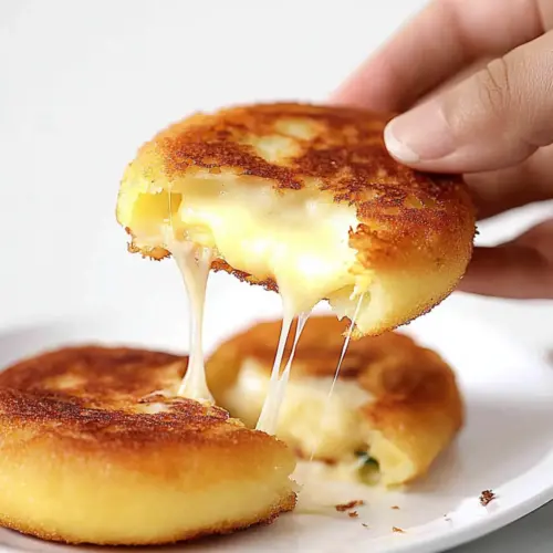 Korean Cheese Potato Pancakes