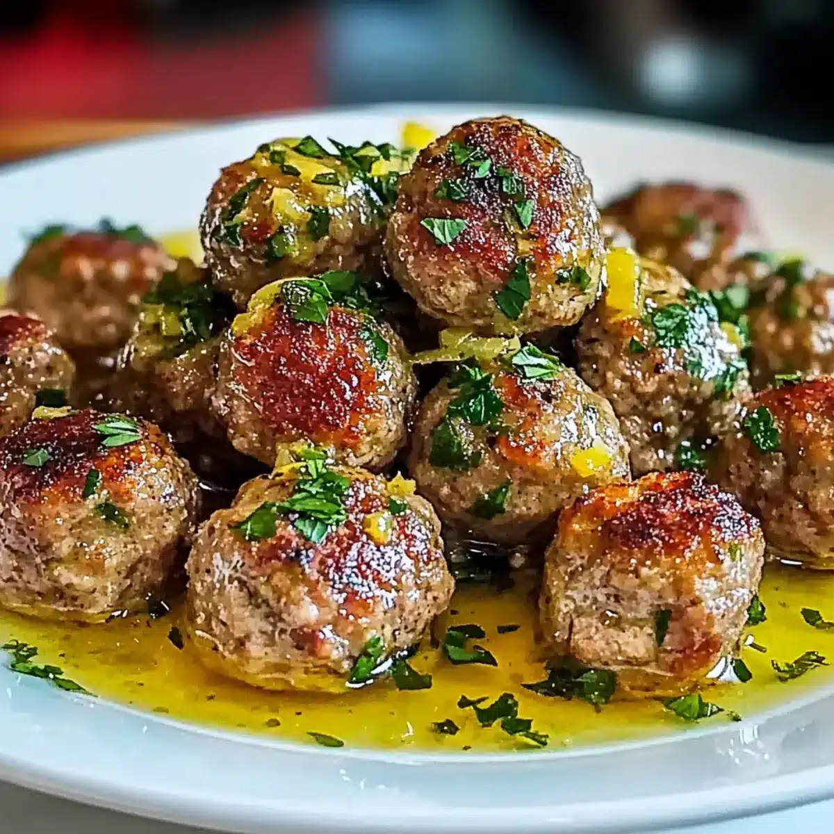 Greek Meatballs in Lemon Sauce