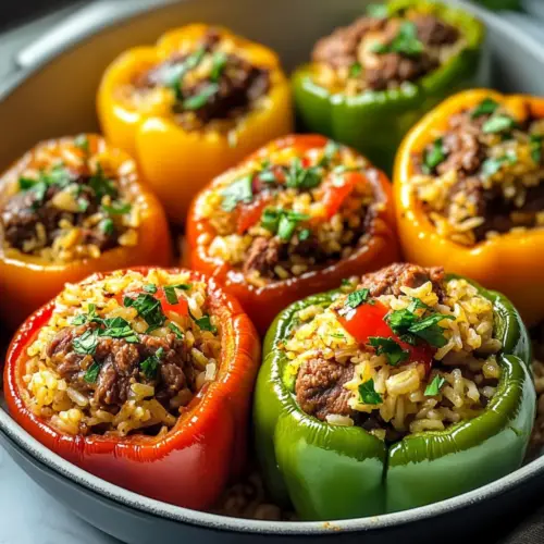 Viral Beef Chuck Roast Stuffed Bell Peppers with Rice