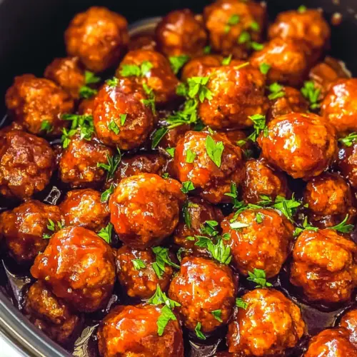 Best Crockpot Honey BBQ Meatballs