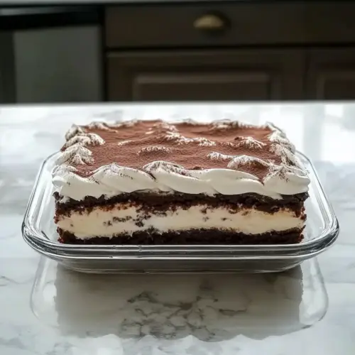 Brownie Refrigerator Cake