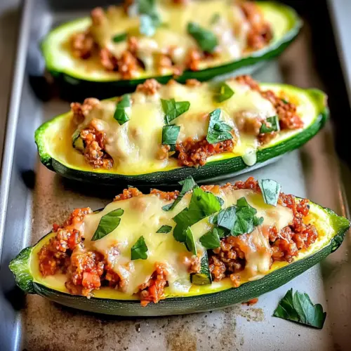 Low Carb Stuffed Zucchini Boats