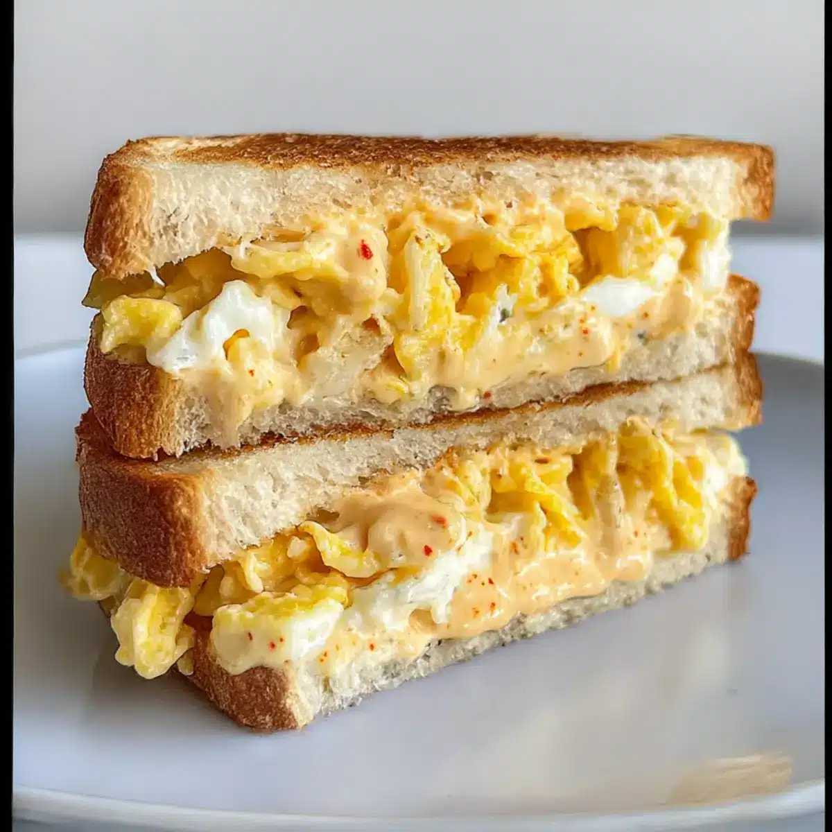 Fried Egg Salad Recipe with Spicy Mayo