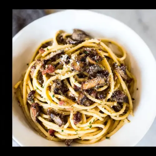 Mushroom Spaghetti Aglio Olio