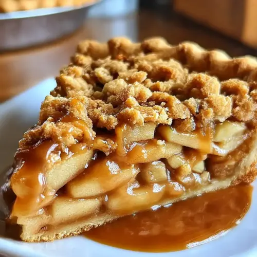 Caramel Apple Pie with Cookie Crust