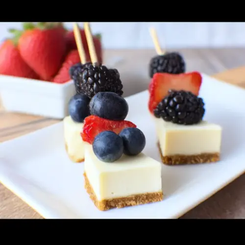 Berry Cheesecake Kabobs