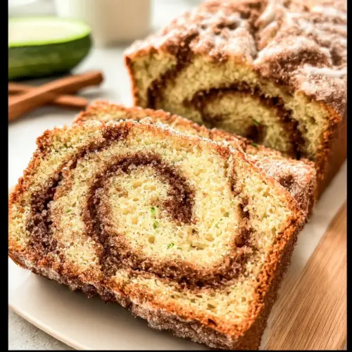 Moist Cinnamon Swirl Zucchini Bread