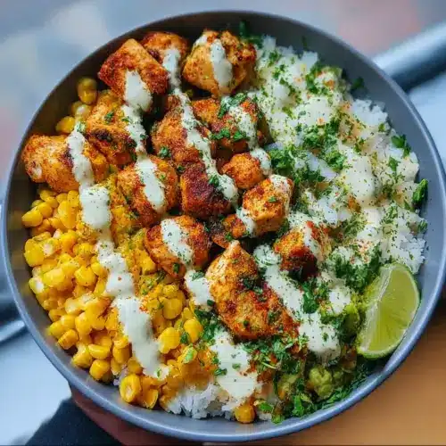 Healthy Street Corn Chicken Bowl