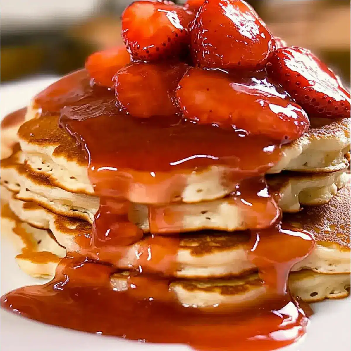 Strawberry Cheesecake Pancakes